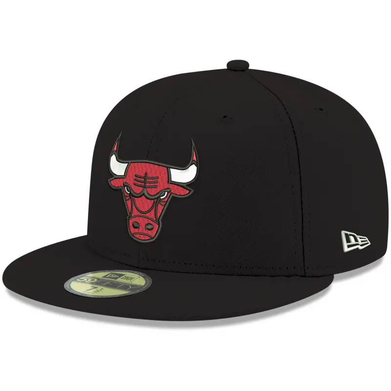 men8217s chicago bulls new era black official team color 59fifty fitted hat